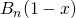 B_n (1-x)