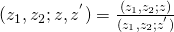 (z_1,z_2;z,z^{'}) = \frac{(z_1,z_2;z)}{(z_1,z_2;z^{'})}